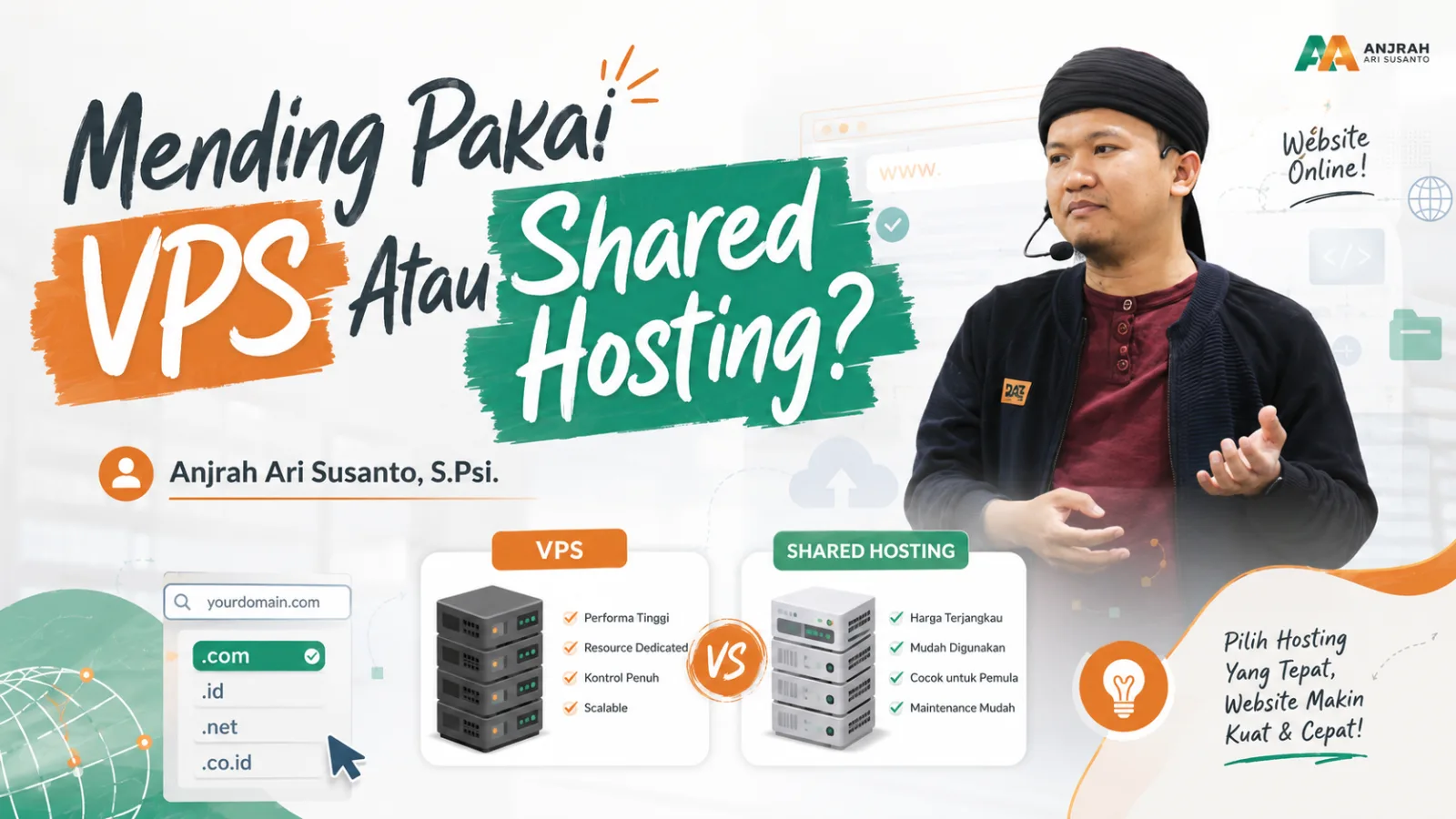 VPS atau Hosting? Panduan Memilih Buat Pemula & AI