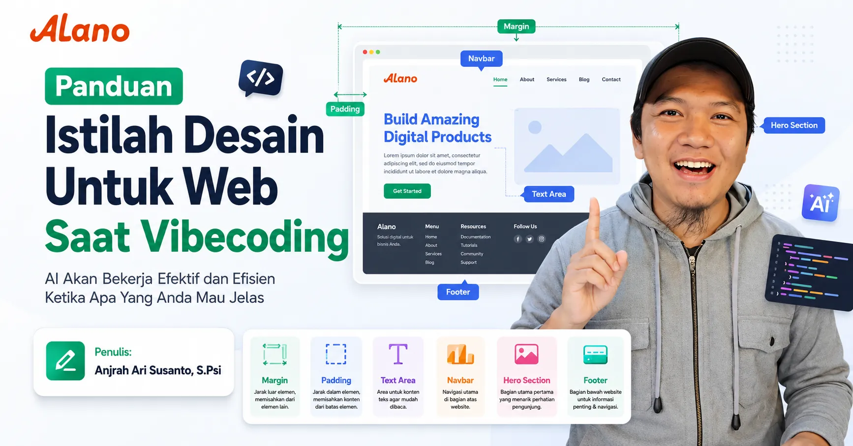Elemen Desain Website untuk Vibecoding