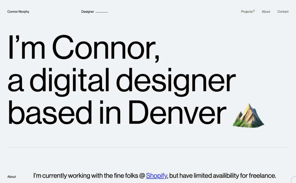 big typography