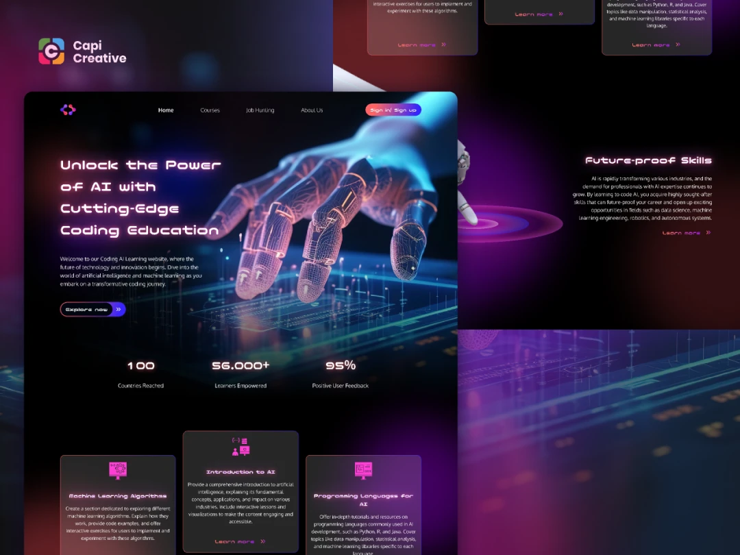 neon techno futurist